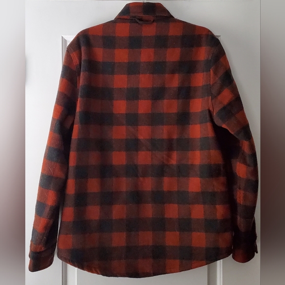 Jachs New York Mens Lined Flannel Wool Blend Overshirt Jacket - Size M - EUC - Picture 5 of 10